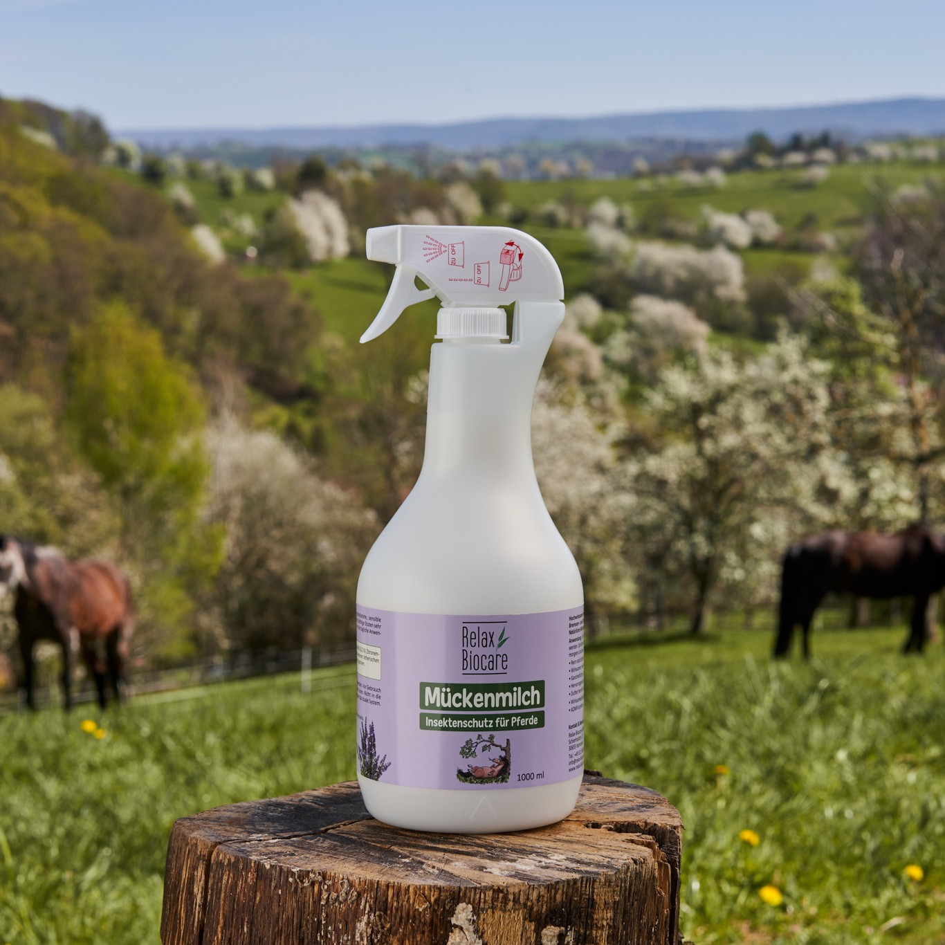 Relax Biocare - Mückenmilch für Pferde 500 ml