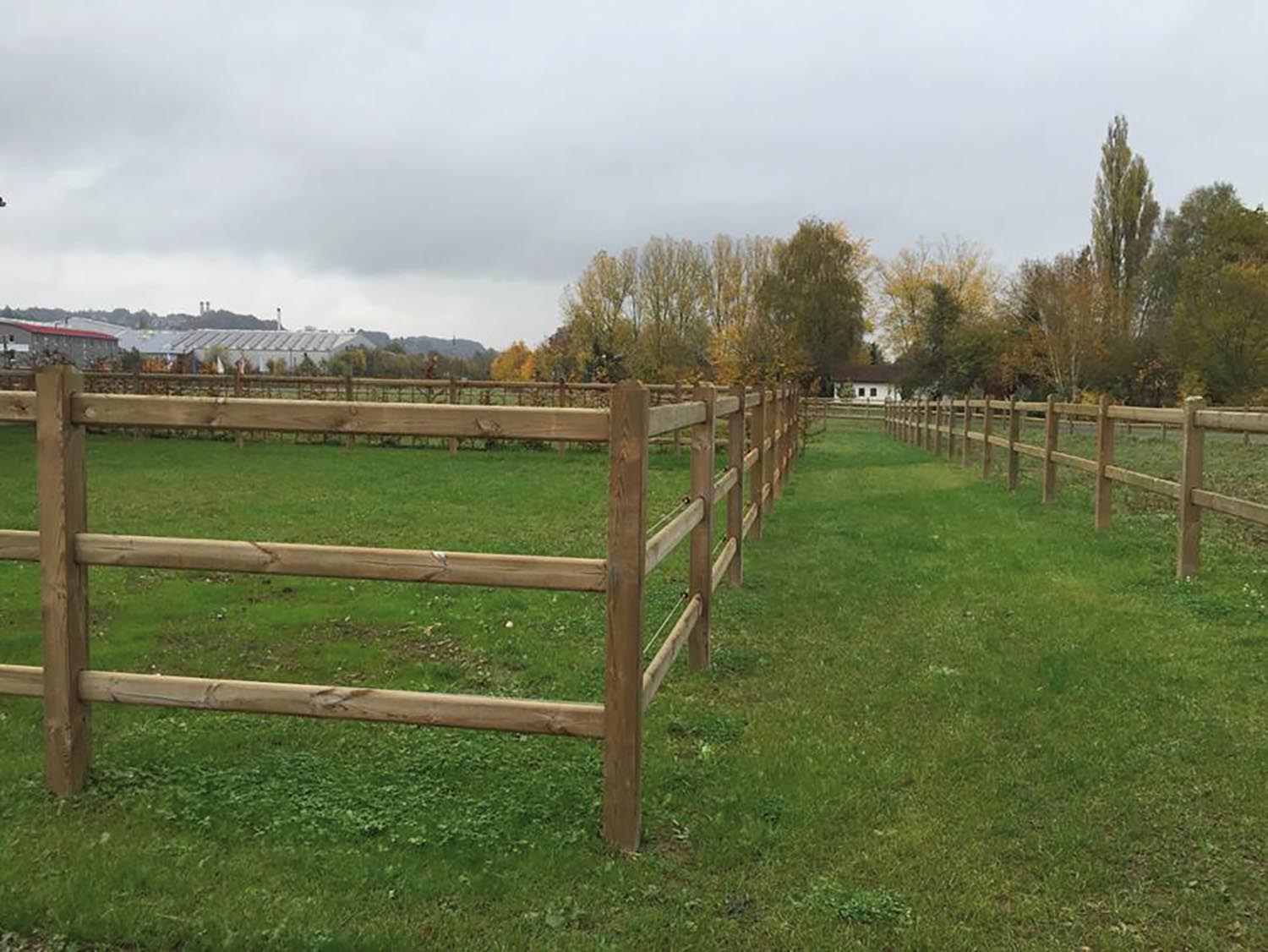 Growi - Zaunsystem Kent Endpfosten für Zaun mit drei Querriegeln